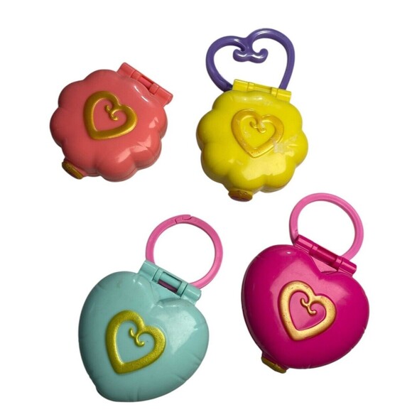 Mattel Polly Pocket x4 Mini Compacts Playset Mix Lot Of 30+ Accessories 2018-19 - Picture 5 of 7